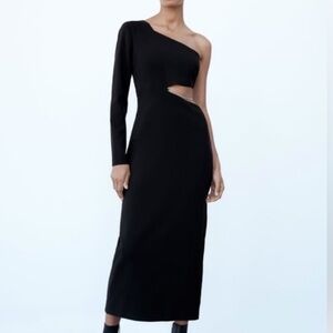 Zara one shoulder Cocktail dress
